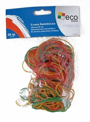 Резинка для денег Eco-Eagle d=60 мм 50 г упаковка, ассорти TY760-50 — фото 2