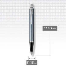 Ручка Parker, Паркер IM Light Blue Grey з хромом, кулькова 22 532 — фото 2