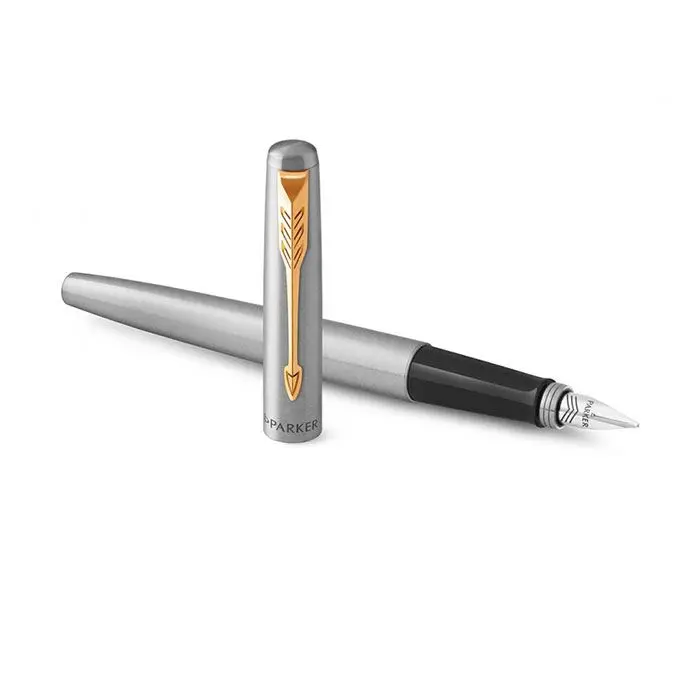 Ручка Parker Jotter стальная перо с позолотой 16 012 122463_2