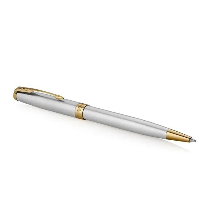 Ручка Parker Sonnet 17 Stainless Steel с позолотой, шариковая 84 132 Ручка Parker Sonnet 17 Stainless Steel с позолотой, шариковая 84 132 — фото 2