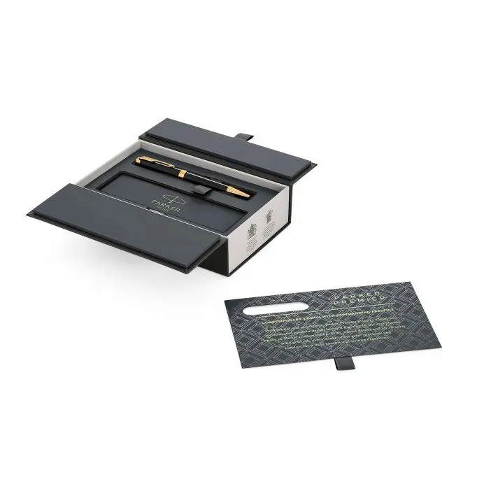 Ручка кулькова Parker  PREMIER 17 Black Lacquer GT BP 80 032 — фото 3