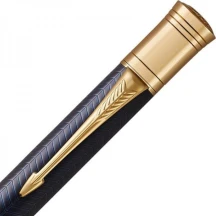 Ручка кулькова Parker DUOFOLD Prestige Blue Chevron GT BP 96 032 — фото 3