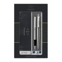 Набір ручок Parker Jotter 17 SS GT перова сталь + кулькова ручки в подарунковій упаковці 16 192b19