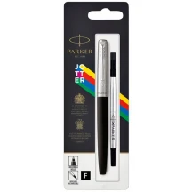 Ручка Parker, Паркер Jotter Plastic Black, ролер, блістер 15 626