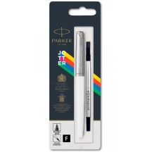 Ручка Parker, Паркер Jotter Plastic White, ролер, блістер 15 026