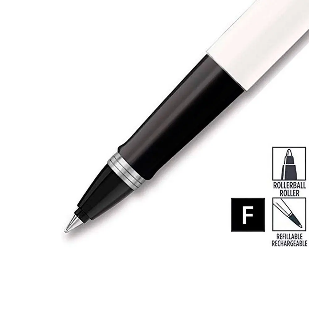 Ручка Parker, Паркер Jotter Plastic White, ролер, блістер 15 026 — фото 4