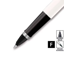 Ручка Parker, Паркер Jotter Plastic White, ролер, блістер 15 026 — фото 4