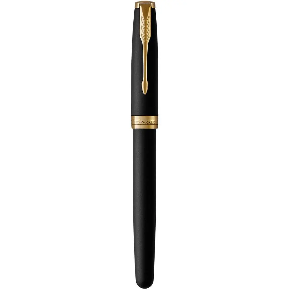 Ручка Parker, Паркер Sonnet 17 Matte Black Lacquer з позолотою, ролер 84 822 — фото 2