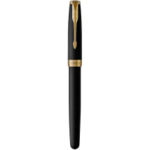 Ручка Parker, Паркер Sonnet 17 Matte Black Lacquer з позолотою, ролер 84 822 — фото 2