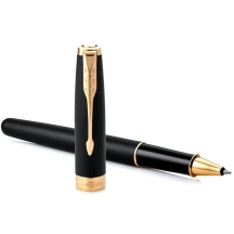 Ручка Parker, Паркер Sonnet 17 Matte Black Lacquer з позолотою, ролер 84 822 — фото 3