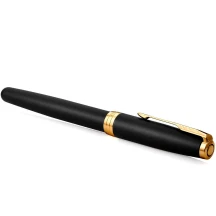 Ручка Parker, Паркер Sonnet 17 Matte Black Lacquer з позолотою, ролер 84 822 — фото 4