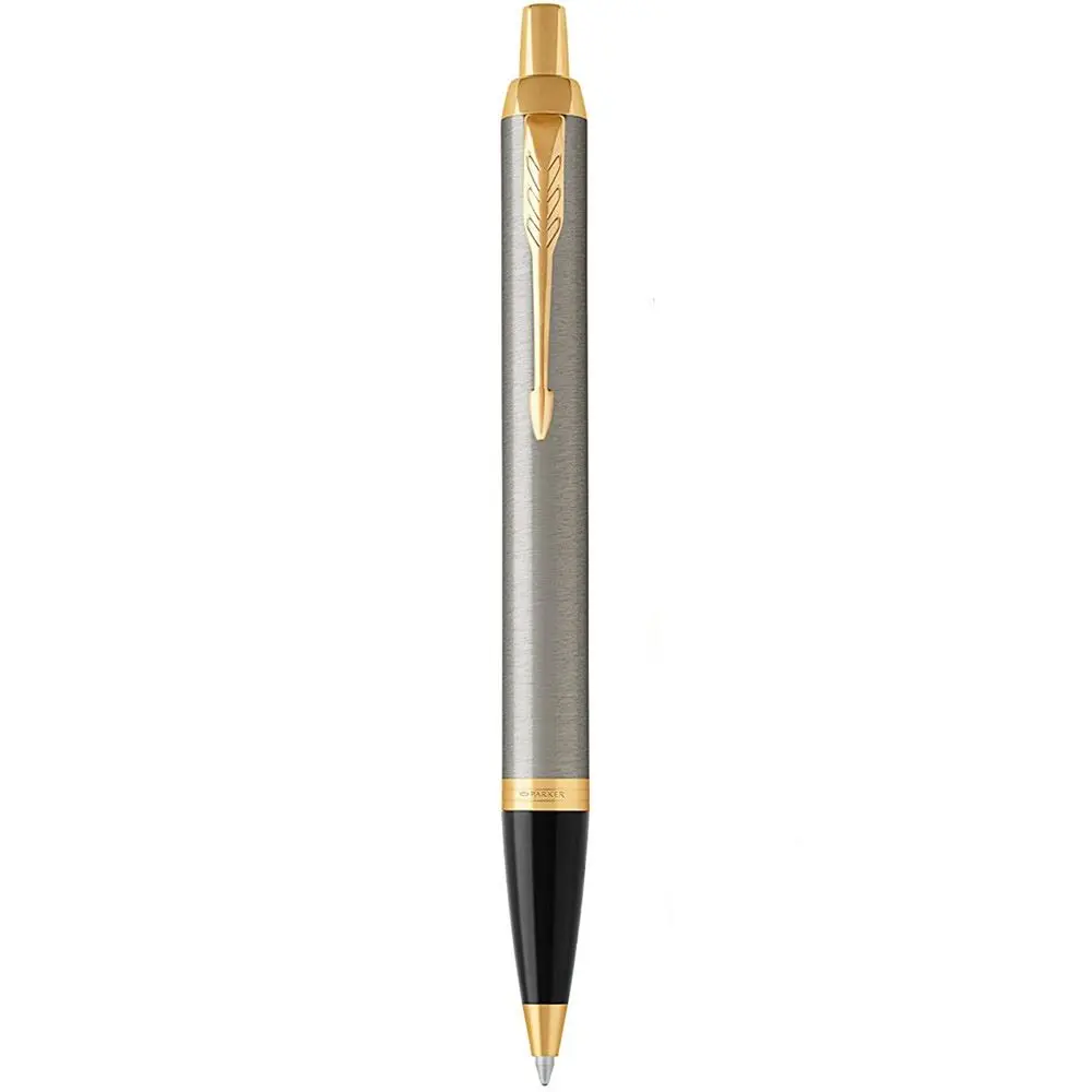 Набір ручок Parker IM Brushed Metal з позолотою, ролер + кулькова, в подарунковій упаковці 22 292b19 — фото 5
