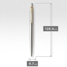 Ручка Parker Jotter Ukraine стальна з позолотою кулькова Тризуб ОУН 16 032_T030b — фото 4