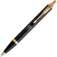 Ручка Parker IM Black, кулькова. чорний корпус із позолотою Тризуб з колосків 22032_T059y — фото 3