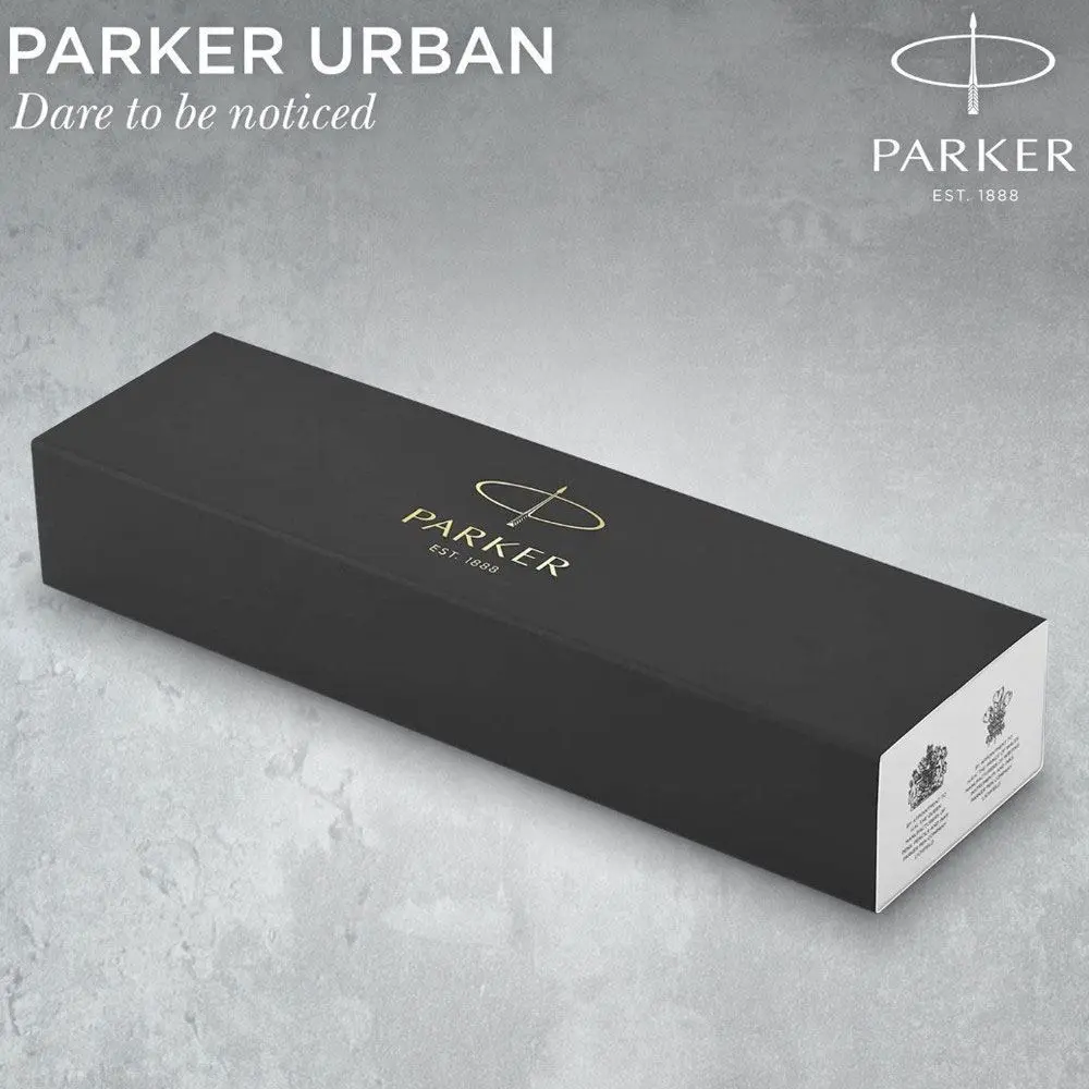 Ручка Parker Urban Muted Black з позолотою Тризуб, кулькова 30035_T001y — фото 4