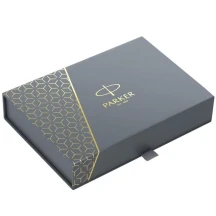 Набір ручок Parker IM Black з позолотою, ролер + кулькова, в подарунковій упаковці 22 082b24 — фото 5
