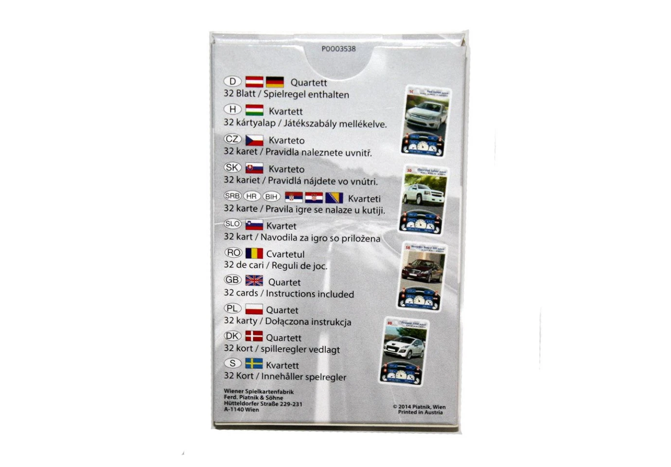 Карточная игра Piatnik Megatrumpf PORSCHE, 32 карты 9196/423918