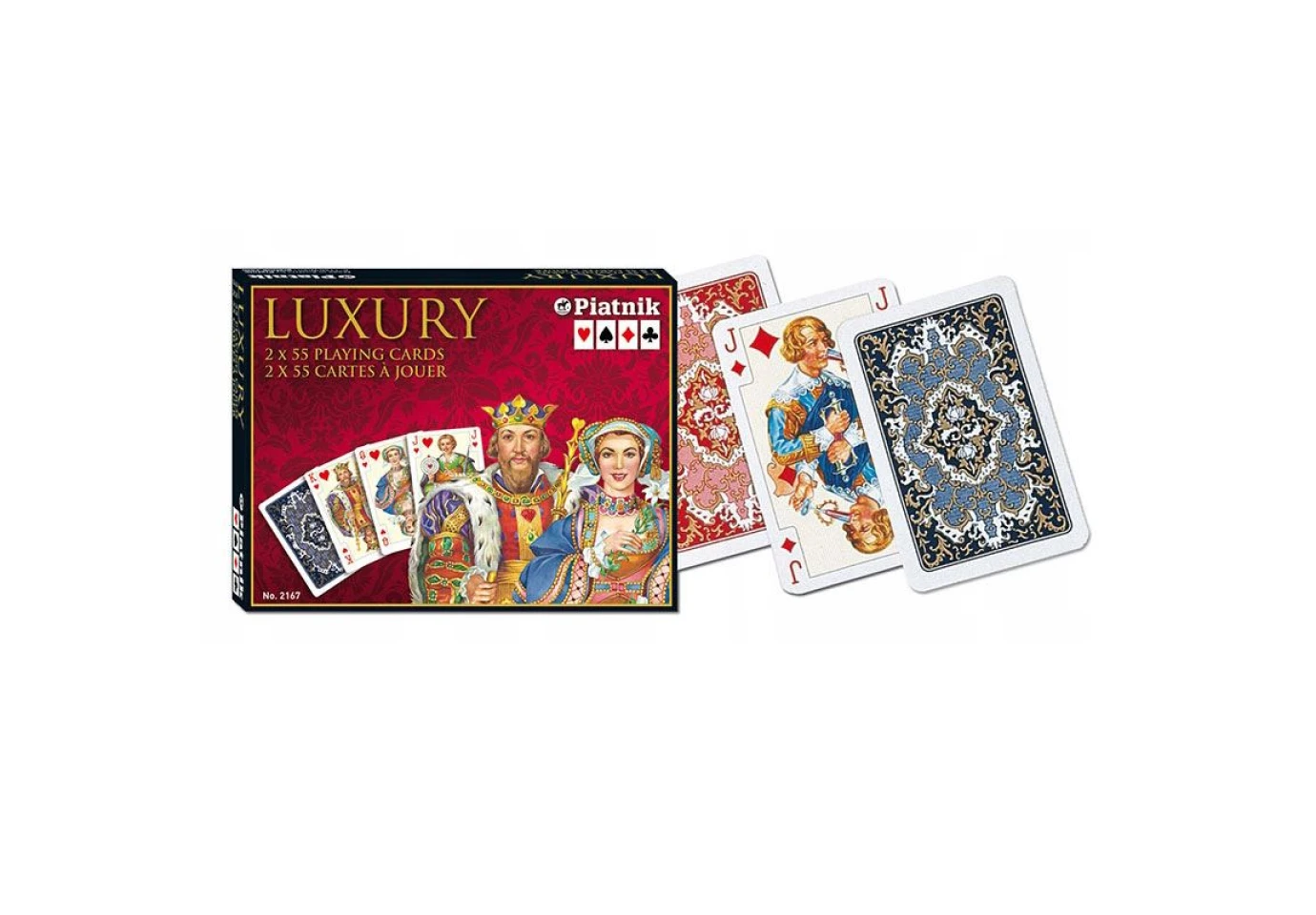 Карты игральные Piatnik Luxury 2 колоды по 55 карт 2167 | Купить в