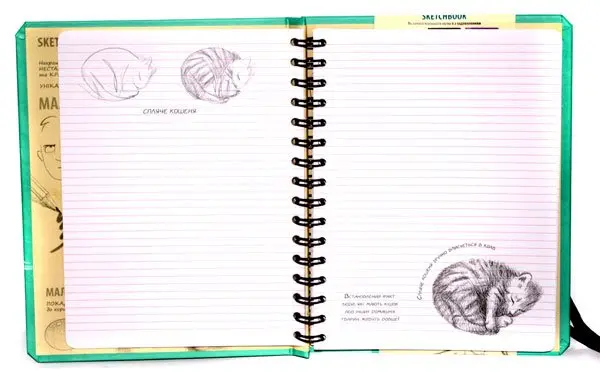 Записник B5 Sketchbook для записів і замальовок. Скетчбук-Малюємо тварин — фото 2