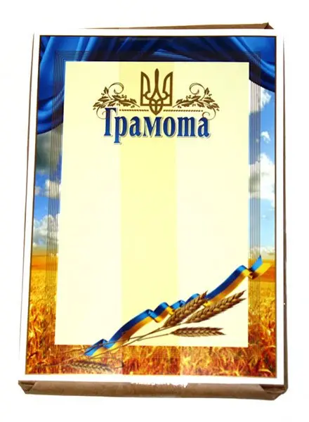 Грамота Folio+ А4 "Офіційна", "Шкільна", крейдована, 50 штук, асорті, ціна за 1 штуку — фото 2