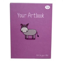Блокнот 4Profi A6, 48 аркушів "Your Artbook", чистий, кольоровий блок з малюнком, асорті 9024...