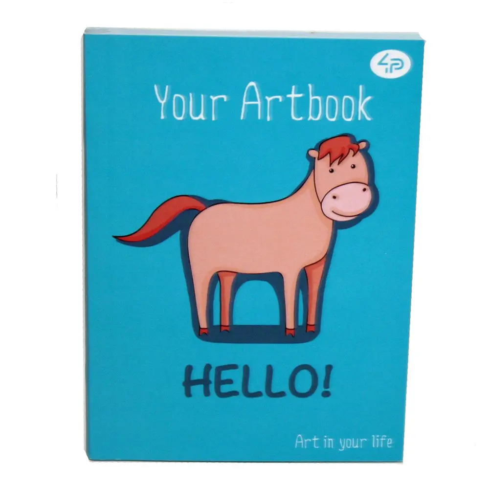 Блокнот 4Profi A6, 48 аркушів "Your Artbook", чистий, кольоровий блок з малюнком, асорті 9024... — фото 2