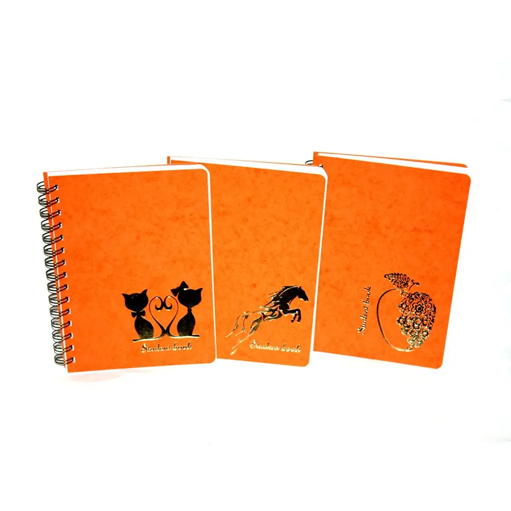 Зошит студента А5 "Оригінальний", 80 аркушів, клітинка, спіраль, тиснення Фолдер 00326 — фото 2