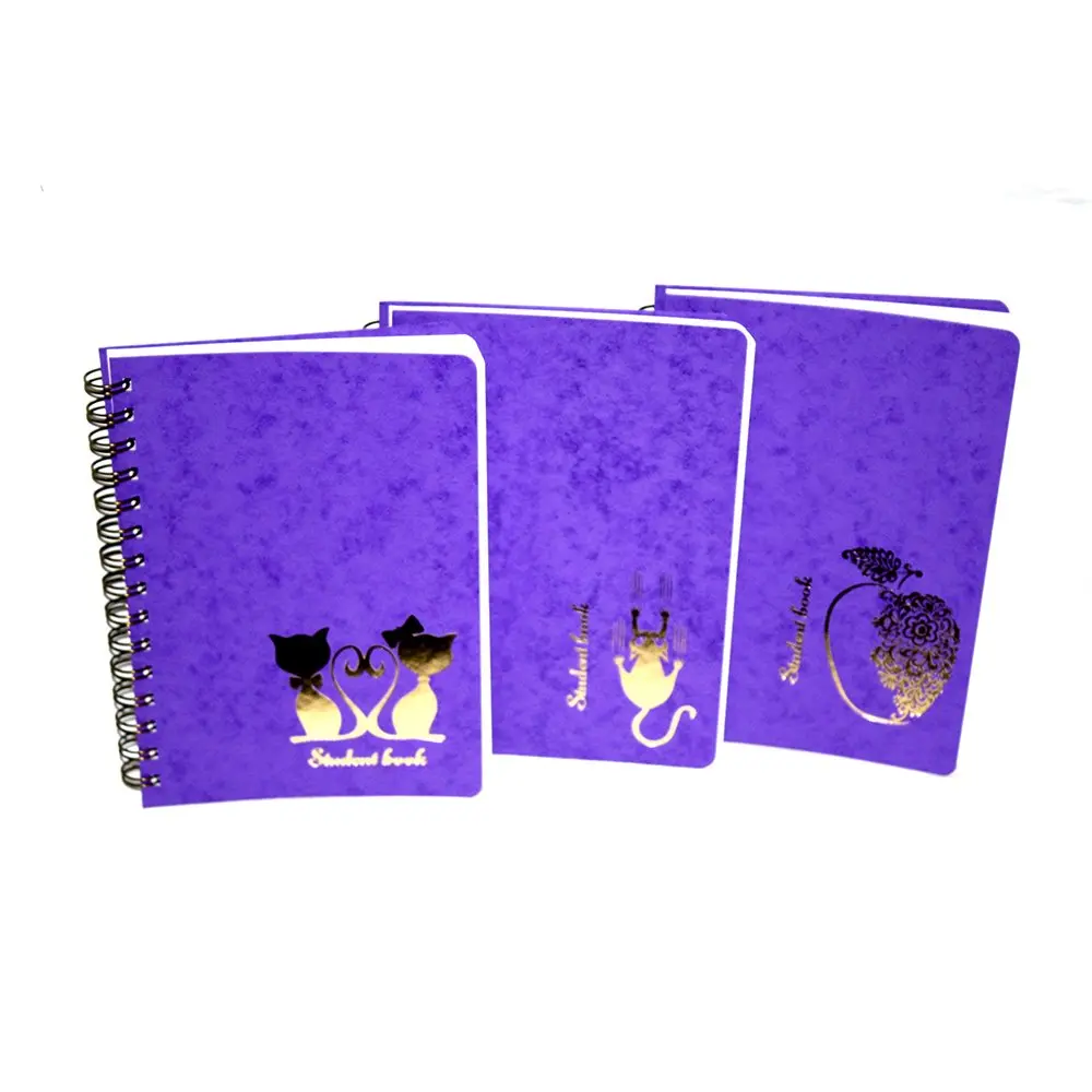Зошит студента А5 "Оригінальний", 80 аркушів, клітинка, спіраль, тиснення Фолдер 00326 — фото 3