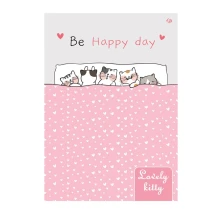 Блокнот 4Profi А6, 32 аркуші "Lovely Kitty", білий блок, клітинка, асорті 904648,55,62,79 — фото 5