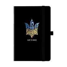 Книга записна Axent "Partner" Glory to heroes 125 х 195 мм, 96 аркушів, клітинка, на гумці 8619-04-A