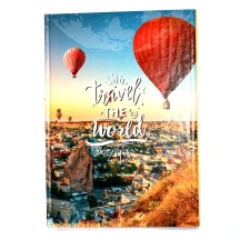 Книга канцелярська  А4 Аркуш 96 аркушів, офсетний, клітинка, ламінована тверда обкладинка, асорті 1В236...