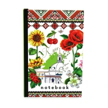Блокнот Bourgeois А6 "Love Ukraine" 64 аркуші, клітинка, матова ламінація — фото 4