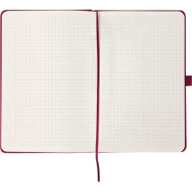 Книга записна Axent Partner "Glory" 125 х 195 мм, 96 аркушів, клітинка, на гумці, винна 8201-46-4-A — фото 2