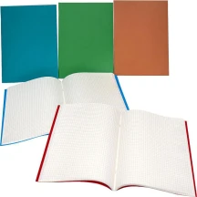 Книга канцелярська А4 96 аркушів, офсет, клітинка, скоба, м'яка обкладинка КН4396К