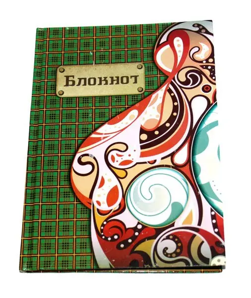 Блокнот Фолдер А5 80 листов,офсетная бумага 65 г/м2, клетка, твердая ламинированная обложка 00111 — фото 2