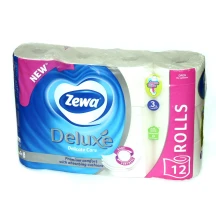 Туалетний папір ZEWA Deluxe 3-х шаровий білий 12 штук в упаковці 144029