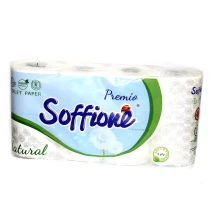 Туалетний папір ТМ SOFFIONE Family pack 3 шари, 8 штук в упаковці — фото 3