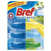 Освіжувач для туалету  BREF DUO-AKTIV рефіл 2+1 запаска