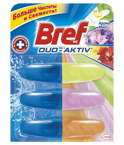 Освіжувач для туалету  BREF DUO-AKTIV рефіл 2+1 запаска — фото 2