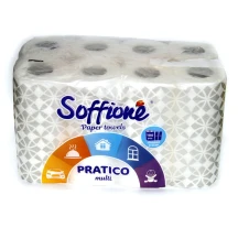 Рушники паперові SOFFIONE Menu  2-х шарові 8 рулонів  в упаковці
