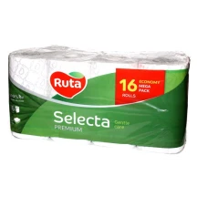 Туалетний папір RUTA Selecta 3 шари, 16 штук в упаковці, асорті Т1038,1039