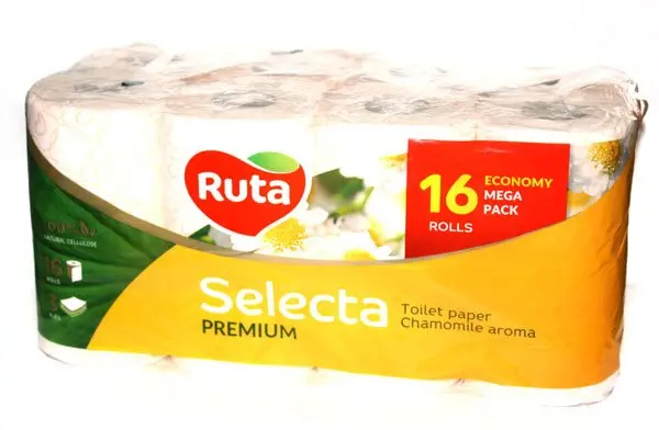 Туалетний папір RUTA Selecta 3 шари, 16 штук в упаковці, асорті Т1038,1039 — фото 2