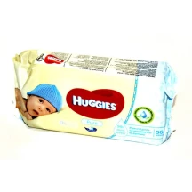 Серветки вологі HUGGIES Pure дитячі 56 штук