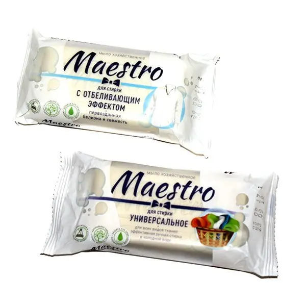 Мыло хозяйственное MAESTRO 72% 125 г, ассорти Мыло хозяйственное MAESTRO 72% 125 г, ассорти — фото 3