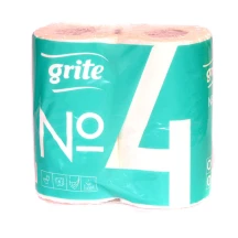 Туалетний папір Grite №4 2-х шаровий, 4 рулони, 146 відривів