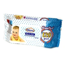 Серветки вологі Tenera Baby 120 штук в упаковці