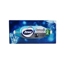 Серветки косметичні ZEWA Deluxe 3 шари, 90 штук в упаковці 28420