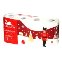Туалетний папір HARMONY Soft 3 шаровий 8шт. асорті