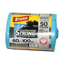 Пакети для сміття Stark 60л/100 шт. асорті