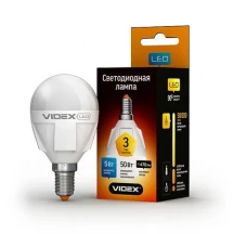 Електролампа Videx led g45 5w e14 4100k 220v VL-G45-05144